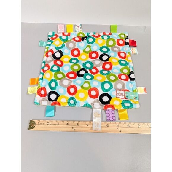3 Lovey Security Blanket Dinosaur Taggies Bright Starts Rattle Baby Sensory Tag - Picture 12 of 12